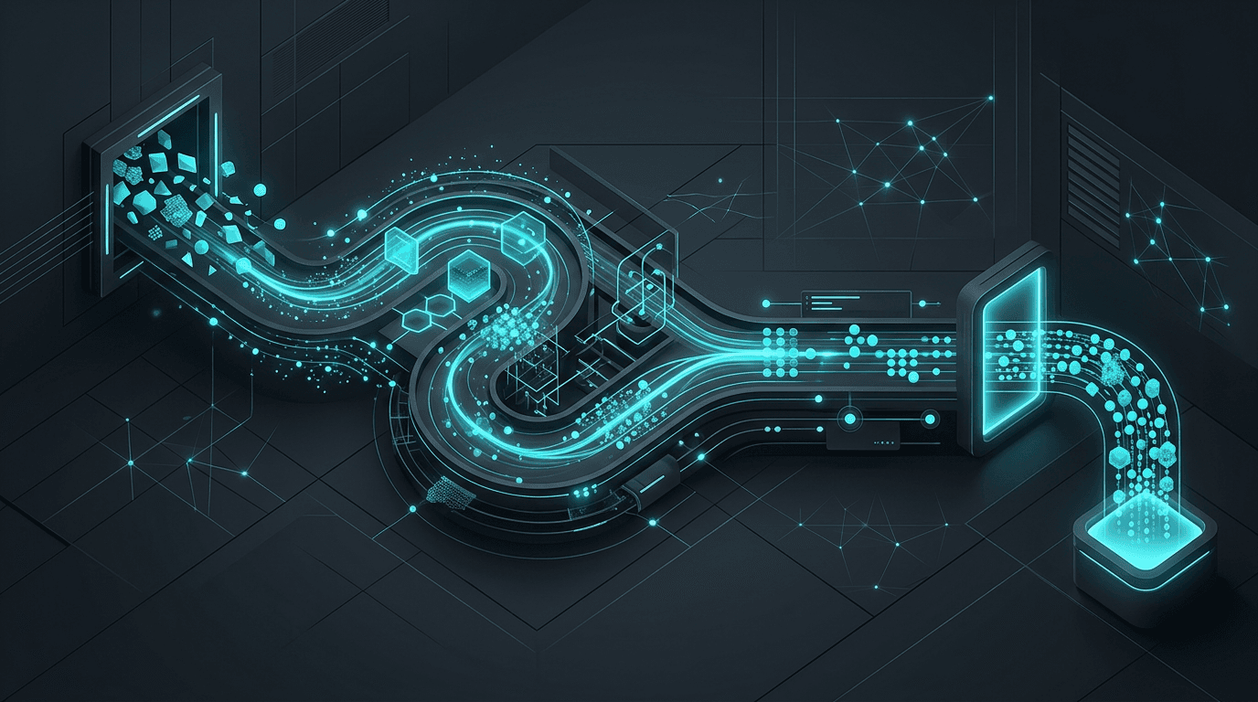 AI dataset delivery pipeline concept